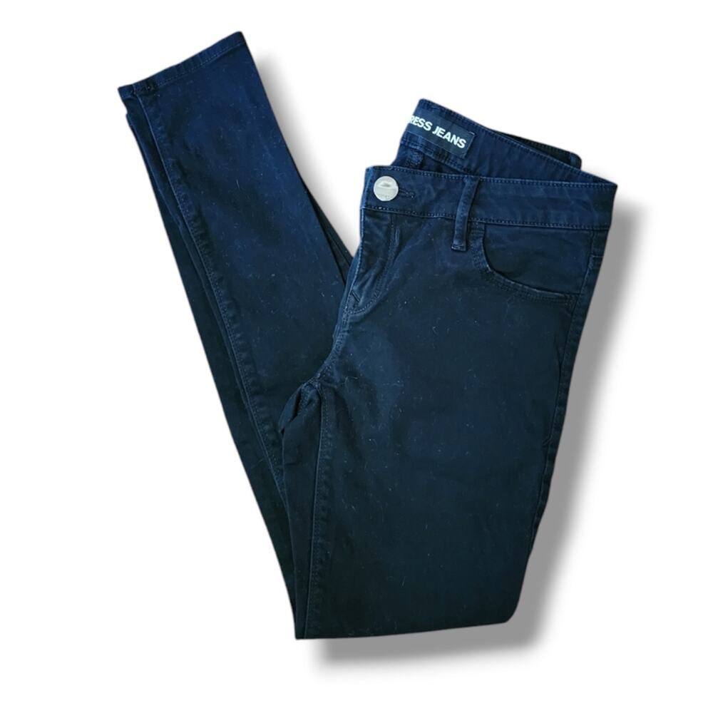 Express Stella Low Rise Black Jeans